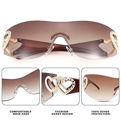 Y2k One Piece Polarized Fashion Sunglasses For Women Men Outdoor