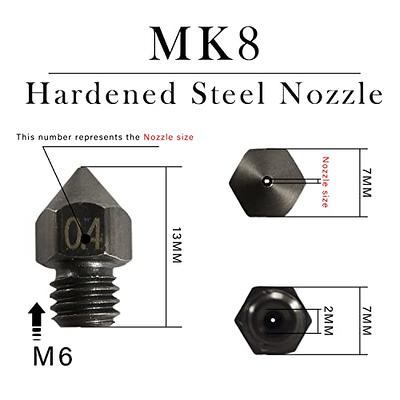 0.4 mm Hardened Steel 3D Printer nozzles for your 3D printer