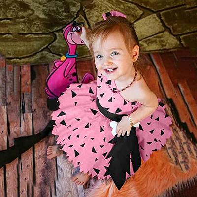 Toddler Kids Girls Halloween Pebbles Costume Mesh Tulle Dress