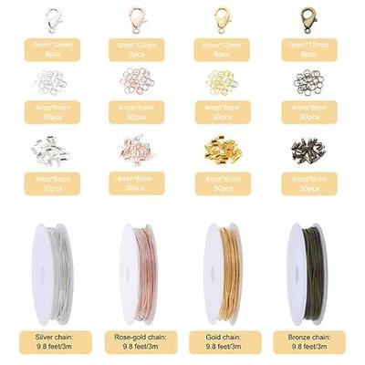 Misty Forest Series Beads for Jewelry Making Kit - Includes Chains, Jump  Rings, Spacers and Butterfly Pendant Glass and Crystal Beads for Bracelets