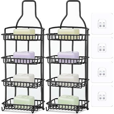 Carwiner Shower Shelf Deep Caddy 3-Pack Basket with 10 Hooks & Soap Dish  Holder, SUS304 Stainless Steel Bathroom Caddy Organizer Rack Adhesive  Shampoo Holder Wall Mounted No Drilling - Yahoo Shopping