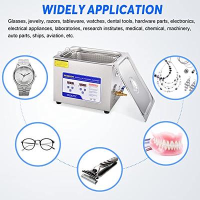 VEVOR Commercial Ultrasonic Cleaner 6L Professional Ultrasonic Cleaner  40kHz with Digital Timer&Heater 110V Excellent Cleaning Machine for Watch