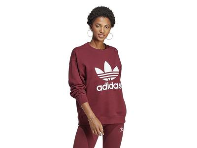 Crew Women\'s Originals Red) - Sweatshirt Shopping Trefoil (Shadow Yahoo Sweatshirt adidas