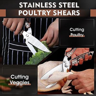 Heavy Duty Poultry Shears - A Must Have Kitchen Shears for Chicken and Meat  Cutting, Stainless Steel Handle Detachable Multifunctional Household  Scissors (Black) - Yahoo Shopping