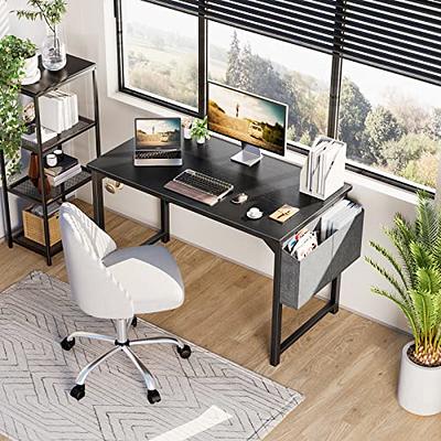 Computer Desk 32 inch Home Office Writing Study Desk, Modern Simple Style  Laptop Table with Storage Bag, Black