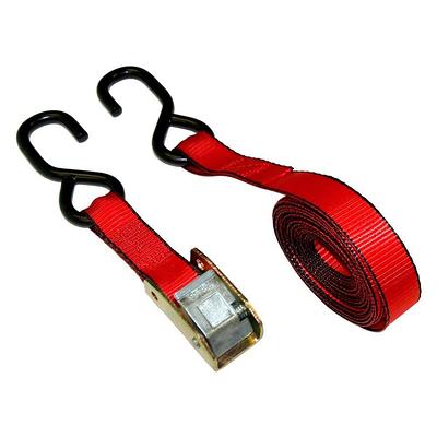 EVEREST 1 in. x 15 ft. Cam Buckle Tie-Down Strap with 1500 lbs. S-Hook  Design, Red - Yahoo Shopping