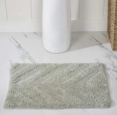 Better Trends Noodle Bath Rug 24-in x 24-in Sage Polyester Bath Rug in the Bathroom  Rugs & Mats department at