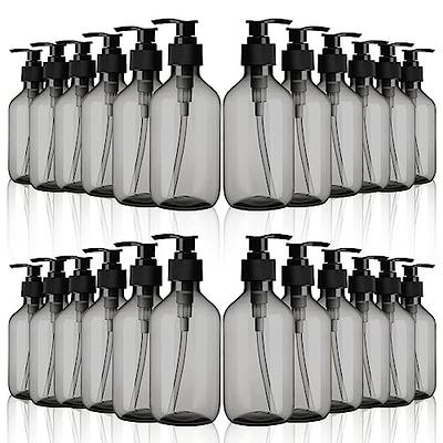 450ml (15.2oz) Pump Bottle Dispenser Jansburg 2Pack Refillable Square Plastic Lotion Dispenser Empty Lotion Pump Bottle for Essential Oil Soap