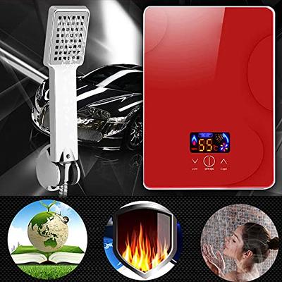 6500W 220V Instant Electric Tankless Hot Water Heater with Digital Display  & Touch Operation, Wall Mount Instant Water Heater with Waterproof &  Overheating Protection for Kitchen Bathroom Hotel (Red) - Yahoo Shopping