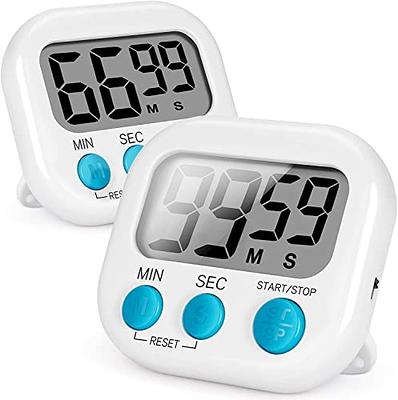 Digital Kitchen Timer Cooking Timer Clock Memory Hour Minute Second Count  up Countdown Timers for Cooking Kids Sports Games Exercise Office with  Strong Magnetic Backing Large Display Loud Alarm