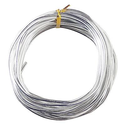 Silver Aluminum Wire Metal Craft Wire 3mm Diameter (9 Gauge) 10 M (32.8  feet) Bendable and