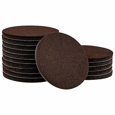 SoftTouch 3/8 Round Self-Stick Felt Pads, Brown (84 Pack) - Furniture Pads  