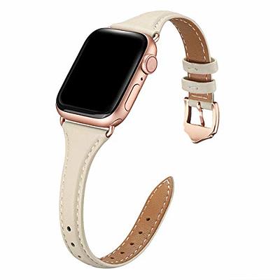 Slim iWatch Leather Band Women Strap for Apple Watch Series 9 8 7