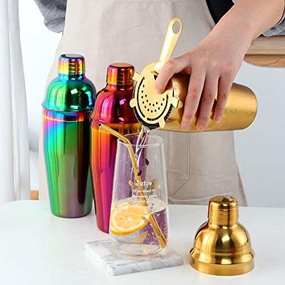 750ml Cocktail Shaker Stainless Steel Drink Shakers Rustproof Martini Mixer  Shaker