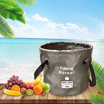 Collapsible Bucket,5 Gallon Bucket Multifunctional Portable Collapsible  Wash Basin Folding Bucket Water Container Fishing Bucket for Travelling  Camping Hiking Fishing Gardening 