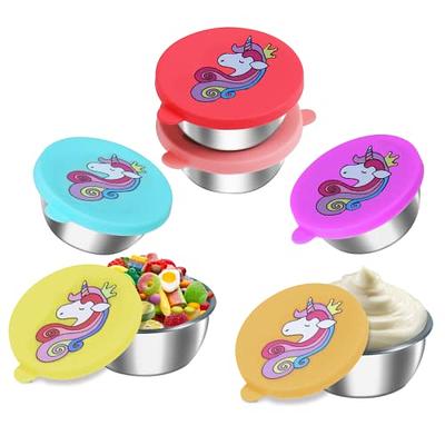 1.9 oz Salad Condiment Containers with Lids Leak Proof Dipping Sauce Cups  6PCS Reusable Salad Box for Lunch Box Picnic Travel