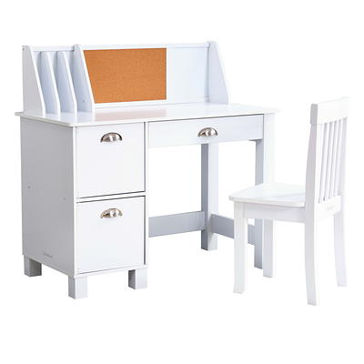 KidKraft Wooden Children's Study Desk with Chair, Lavender, for Ages 5+ 