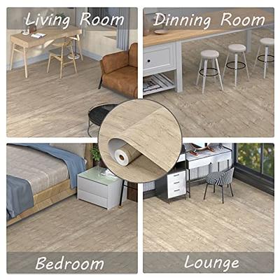 Oxdigi Peel and Stick Vinyl Flooring Roll 24x 393/ 64 Sq.Ft, Self Adhesive  Vinyl Floor Tiles Wood Flooring, Temporary Floor Stickers Waterproof for  Living Room Bedroom Kitchen RV, Brown Wood Planks 