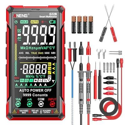 AstroAI Multimeter Tester, TRMS 4000 Counts Volt Meter Auto-Ranging  Ohmmeter Digital 1.5v/9v/12v Battery Voltage Tester Measure Voltage Current