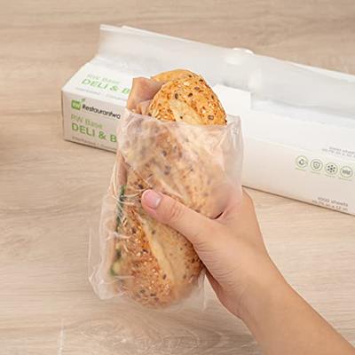 Restaurantware Flat Bottom Heat Seal Sandwich Bags, Heat Sealable