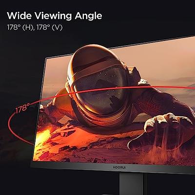 KOORUI 24 Inch Computer Gaming Monitor FHD 1920 x 1080p 100Hz, Built-in  Speakers, Ultra-Slim Bezels, 75 x 75 mm VESA Mountable, Adjustable Tilt,  HDMI