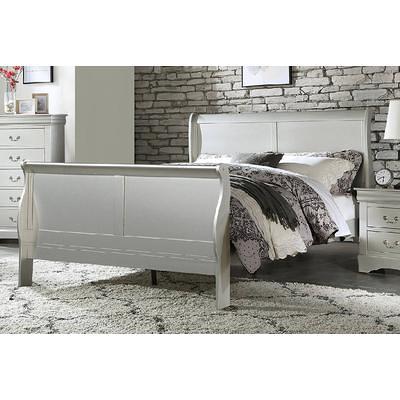 Louis Philippe III Eastern King Bed in Platinum - Acme Furniture 26697EK -  Yahoo Shopping