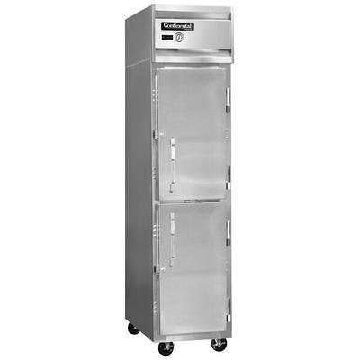 Continental Refrigerator 1RSES-N-SS-HD 18 Half Door Shallow Depth Narrow  Reach-In Refrigerator - Yahoo Shopping