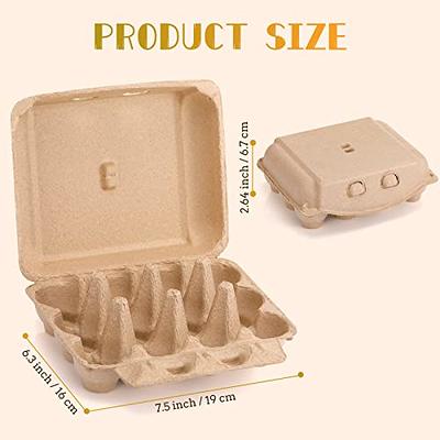 200 Pcs Pulp Egg Cartons Bulk Blank Natural Empty Egg Cartons One