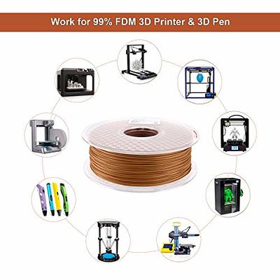 Polymaker Matte PLA Filament 1.75mm Wood Brown, 1.75 PLA 3D Printer  Filament 1kg - PolyTerra 1.75 PLA Filament Matte Wood Brown 3D Printing  Filament