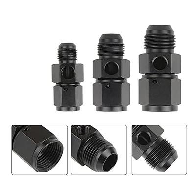 6AN to 6AN Male Flare Coupler Union Straight Fuel Hose Adapter Fitting 2  PCS