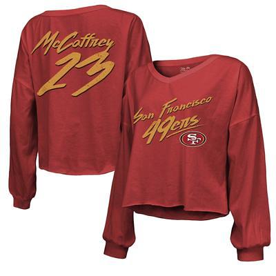 San Francisco 49ers '47 Women's Phoenix V-Neck T-Shirt - Scarlet