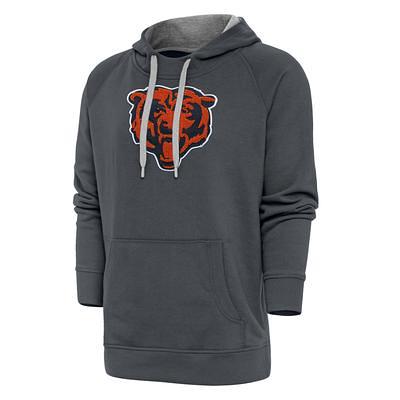 Men's Atlanta Braves Antigua Heathered Gray Victory Pullover Hoodie