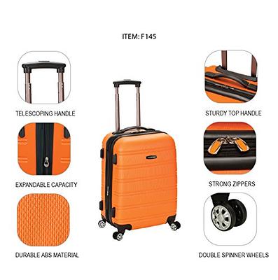 Rockland Melbourne Expandable Hardside Carry On Spinner Suitcase