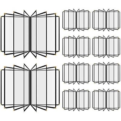 SOLUSTRE Menu Covers Loose-Leaf Cookbook with Transparent Sleeve