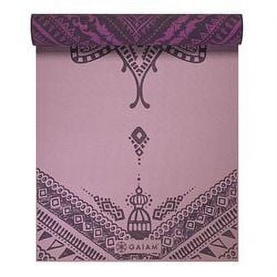  Gaiam Yoga Mat - Alignment Print Premium 6mm Thick