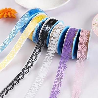 5 Roll/Pack Washi Tape Cute Decorative Adhesive Tape Solid Color