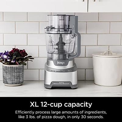  Ninja NF701 Professional XL Food Processor, 1200 Peak-Watts,  4-in-1, Chopping, Slicing/Shredding, Purees, Dough, 12-Cup Processor Bowl,  2 Blades & 2 Discs, Feed Chute/Pusher,Silver: Home & Kitchen