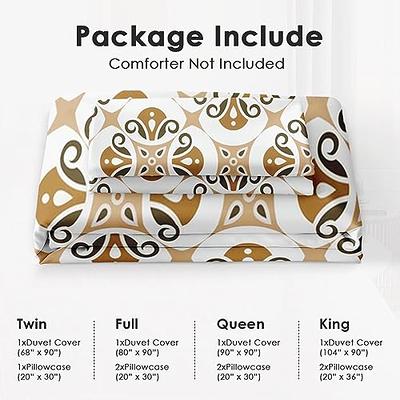 Groovy Flower Comforter Cover Queen for Kids,Retro Kawaii Florals Bedding  Set Y2K Room Decor for Teens Girls,Hippie Aesthetic Funny Blossom Duvet