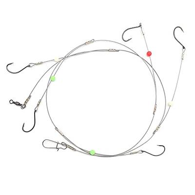 Fishing Leader Saltwater Fishing Rigs Fishing Bottom Rigs Clear Nylon Leader  Surf Fishing Rigs Fishing Wire Leaders Rig Fishing Leaders with Swivel  Snaps Beads 1Arm / 2Arm - Yahoo Shopping