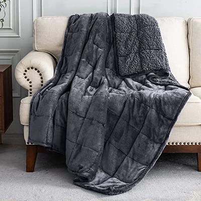 Utopia Bedding Sherpa Blanket Twin Size [Washed Blue, 90x66 Inches