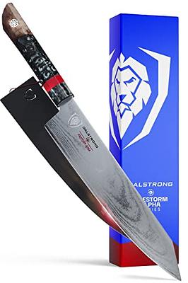 MITSUMOTO SAKARI Japanese Damascus Chef Knife 8.5 inch Professional  Hand-Forged VG-10, Ultra Sharp Meat Sushi Cleaver, Kitchen Santoku (Nanmu  Knife Handle & Gift Box) - Yahoo Shopping