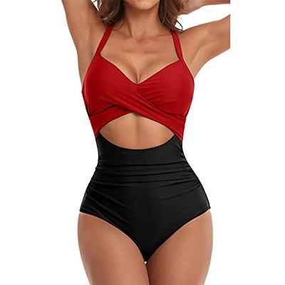  Bikini for Women Casual High Waisted Bikini Crop Top Two Piece  Bathing Suits Full Womens Two Piece Swimsuits Plus Size Beige : Clothing,  Shoes & Jewelry