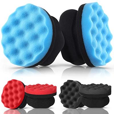 BBTO 6 Pcs Tire Hex Grip Dressing Applicator Washable Tire Shine Applicator  Dressing Pad Car Detailing