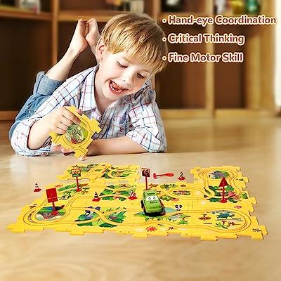 SYNARRY Magnetic Puzzles for Kids Ages 3-5, 20 Pieces Toddler Animal Puzzles, Children Travel Activity Toys Games for 3 4 5 6 Years Old Kids Boys