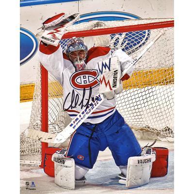 Carey Price Montreal Canadiens Fanatics Authentic Unsigned Red Jersey Making Save Spotlight Photograph