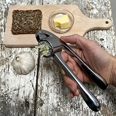 Rippl Garlic Press - Garlic Mincer Kitchen Utensils- Stainless Steel Garlic  Press - Garlic Peeler , Garlic Crusher, Garlic Chopper - Yahoo Shopping