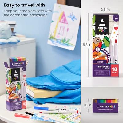 Washable Dry Erase Markers for Kids, Erasing Whiteboard Marker, Colorful  Water Doodle Pens, Quick Drying Drawing (8/12 Colors) : :  Stationery & Office Supplies