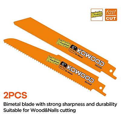 6-Inch Metal/Wood Saw Blades for Reciprocating/Sawzall Saws by KOWOOD for  Dewalt,Bosch, Black & Decker, Makita, 6 PCS - Yahoo Shopping