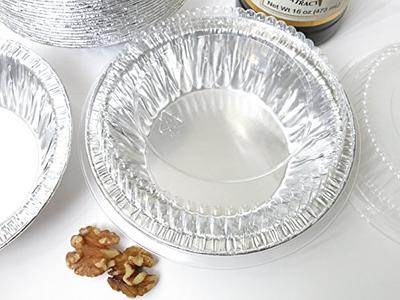 KitchenDance Disposable aluminum foil Pie Pan - 9 Inches Heavy Duty  Reusable Aluminum Foil Pie Pan Perfect for Baking, Cooking, Food Preparing,  Oven
