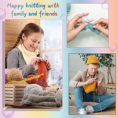 Katech 14 pcs Plastic Knitting Needles 25 cm (10 inch) Long Single